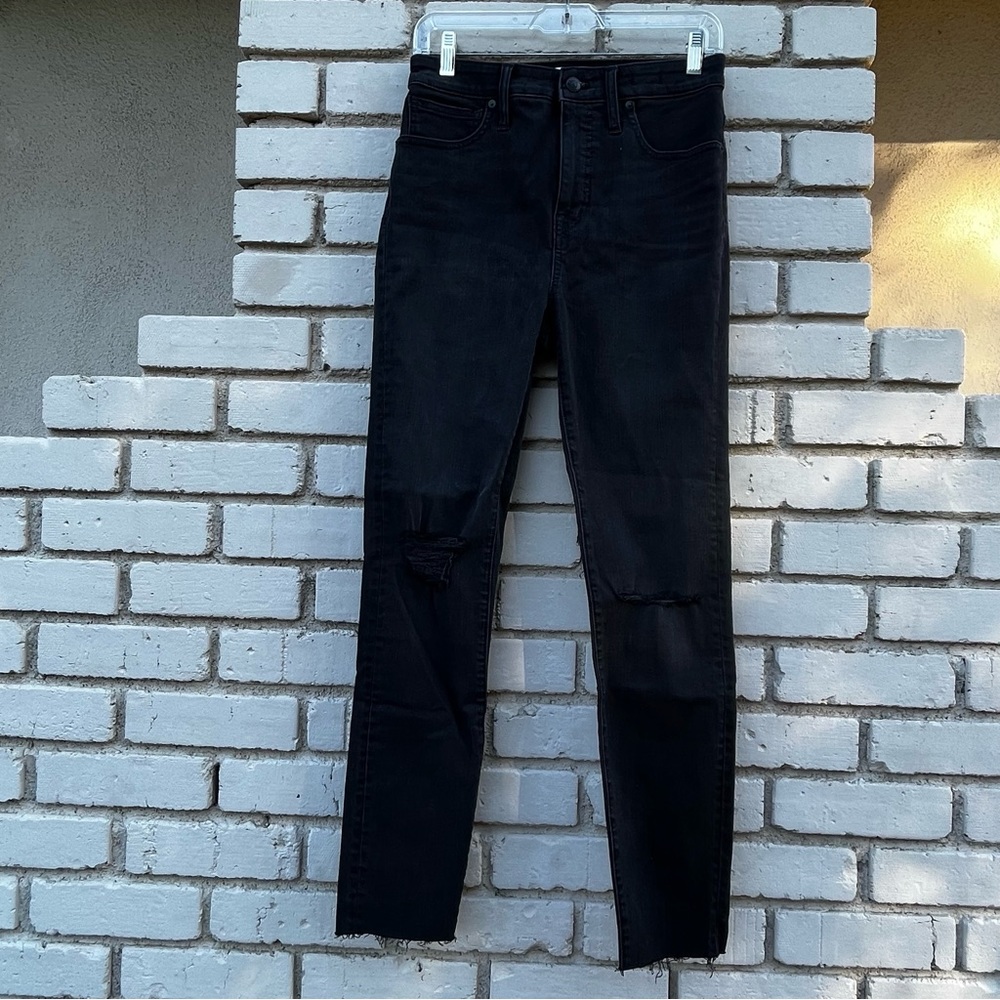 Madewell Curvy High-Rise Skinny Jeans in Black - Size 28